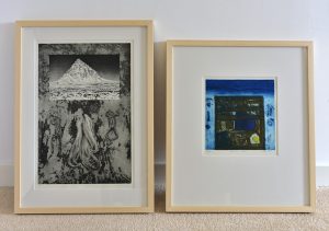 Framing of original art works by Reinhard Behrens and Barbara Rae