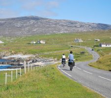 Cycling in south Harris, Outer Hebrides, by John MacLean Photography.