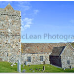 Exterior of St Clement's church, Rodel, Isle of Harris.