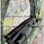 A carved tomb in St Clement's church, Rodel, Isle of Harris.